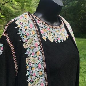 Vintage, Murvo wool robe with attached front panel